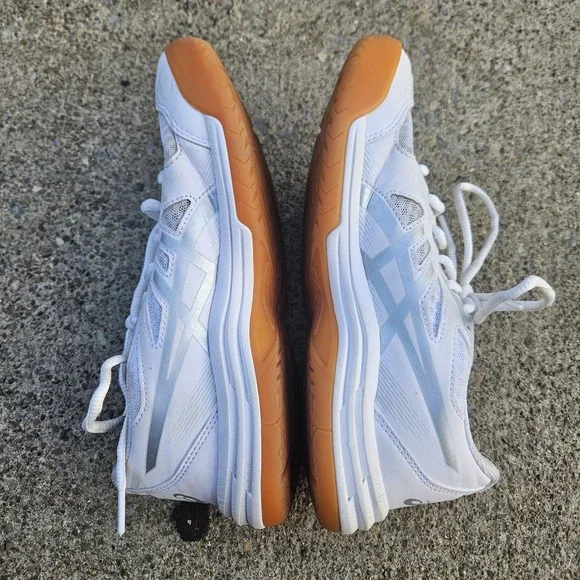 Asics Womens White Running Shoes Sneakers Size 7 Clean - Picture 10 of 10